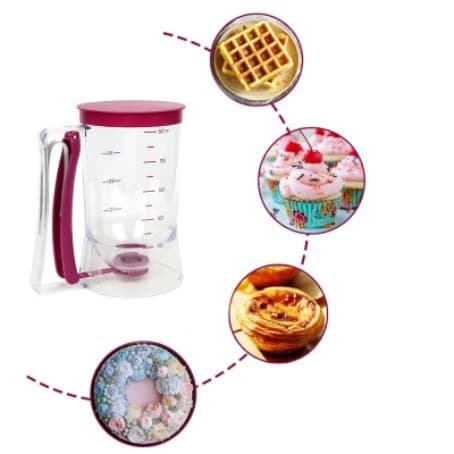 Distributeur de Pâte Liquide et Crêpes Muffins, 900 ml